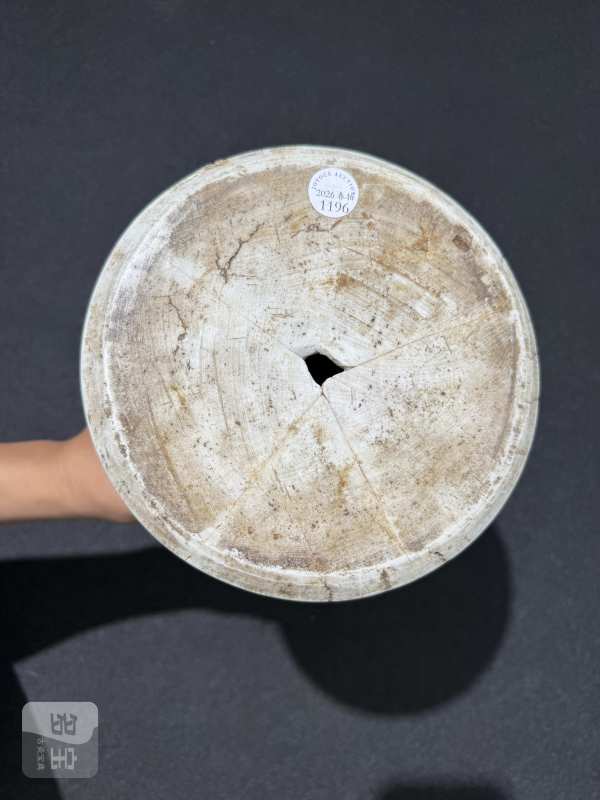 明崇祯 青花教子图花觚 - 图8